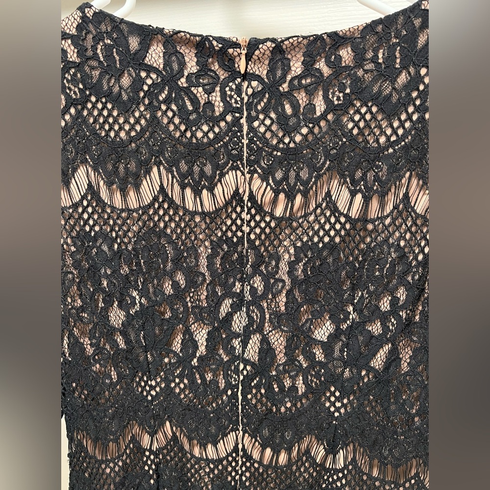 Jessica Howard Women’s Black Lace 3/4 Sleeve Jewel Neck Sheath Dress! Size 10. - Picture 5 of 16